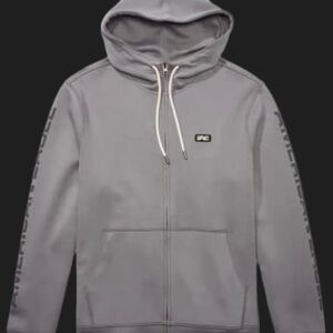 American Eagle Gray Zip-Up Hoodie